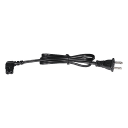 Cable de Alimentación Eléctrica para 120-240 Vca / 1 Metro (3.28 Pies) / 2 Clavijas Tipo Americano / Conector en Forma Tipo L
