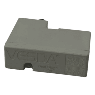 Filtro de Cartucho / Filtrado de Dos Etapas / 90x63x30 mm / 3.5x2.5x1.2 in / Compatibilidad VESDA VLC-VLF-VLP-VLS