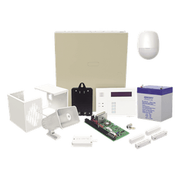 Kit de Panel de Alarma Cableado / 48 Zonas / Teclado con Receptor Inalámbrico / 3 Particiones / Sirena 30 W / Batería 4 Ah