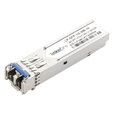 Transceptor Óptico SFP (Mini-Gbic) / Monomodo 1310 nm / 1.25 Gbps / 1000BASE-LX / Conectores LC/UPC Dúplex / DDM / Hasta 10 km 