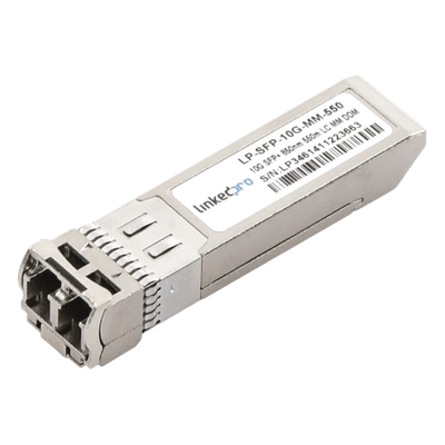 Transceptor Óptico SFP+ (Mini-Gbic) / Multimodo 850 nm / 10 Gbps / 10GBASE-SR / Conectores LC/UPC Dúplex / DDM / Hasta 550 m 