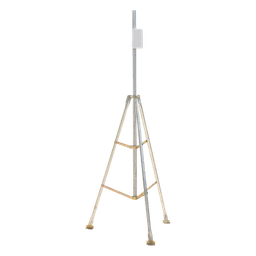 Kit de Montaje Trípode con Mástil / Acero Galvanizado / Altura Total 4.52 m (14.8 ft) / Capacidad 6 kg / Antenas Plato < 25 cm