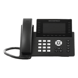 Teléfono IP Carrier-Grade / 14 Líneas SIP / 6 Cuentas / Wi-Fi Dual-Band 802.11ac / Pantalla LCD 5" / Puertos Gigabit / PoE / Audio Full HD Opus