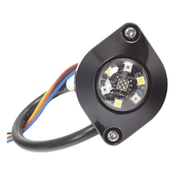 Estrobo Oculto de 6 LED, Ambar/Blanco, Lente Transparente, Bisel Negro
