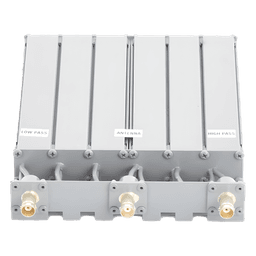 Duplexer SYSCOM Modificado en UHF, 6 Cav. 440-470 MHz, 50 Watt, 5 MHz Sep. Rechazo de Banda, BNC Hembras.