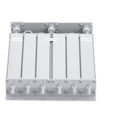 Duplexer SYSCOM Modificado en UHF, 6 Cav. 440-470 MHz, 50 Watt, 5 MHz Sep. Rechazo de Banda, BNC Hembras.