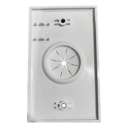 Placa de Pared / Orificio con Grommet / Montaje Vertical / ABS Blanco