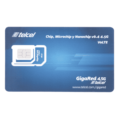 SIM de Datos Móviles / 10 GB Mensuales / 1 Año de Servicio / Red 3G/4G / Roaming Estados Unidos y Canadá