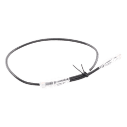 Cable de Parcheo Slim UTP Cat6A - 0.5 Metros (1.64 Pies) Negro, Diámetro Reducido (28 AWG)