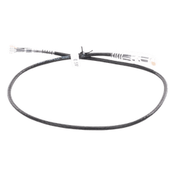 Cable de Parcheo Slim UTP Cat6A - 0.5 Metros (1.64 Pies) Negro, Diámetro Reducido (28 AWG)