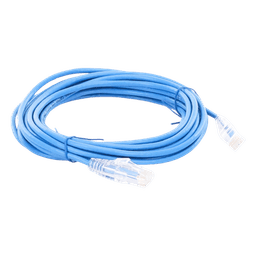 Cable de Parcheo Slim UTP Cat6A - 3 Metros (9.84 Pies) Azul, Diámetro Reducido (28 AWG)