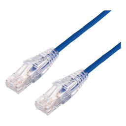 Cable de Parcheo Slim UTP Cat6A - 10 Metros (32.81 Pies) Azul, Diámetro Reducido (28 AWG)