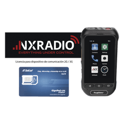 KIT Radio RG360 +12 Meses Servicio NXRADIOTERMINAL + SIM YOBI 1GB Mensual por 12 Meses