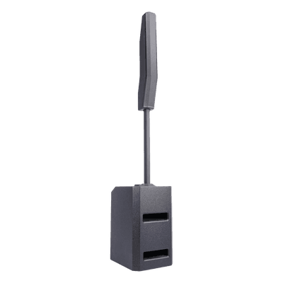 Sistema Line Array Activo Portátil / 1200 W RMS / Woofer 12'' / 8 Drivers 3.5'' / SPL Máx 128 dB / Cobertura 140°H x 40°V