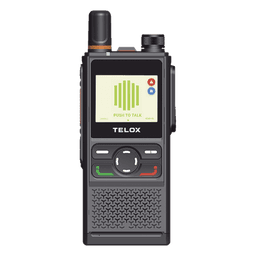 Radio PoC 4G LTE TELOX TE320 / Audio 3W con Cancelación de Ruido / IP67 Resistente a Agua y Polvo / Batería 4000 mAh (48 hrs) / Doble SIM LTE Global / Pantalla 2" / Compatible TASSTA y NXRadio
