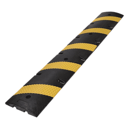 Reductor de Velocidad / 183cm (6 ft) / 5 Franjas Amarillas / Hule Reciclado / 20 Toneladas