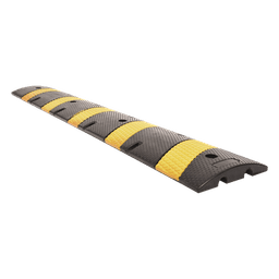 Reductor de Velocidad / 183cm (6 ft) / 5 Franjas Amarillas / Hule Reciclado / 20 Toneladas