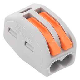 Conector de Presión / 1 Entrada 1 Salida / 12AWG-28AWG / 250V 32A / -20°C a 70°C / 0.47 x 0.83 x 0.59 in