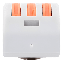 Conector de Presión / 1 Entrada 2 Salidas / 250V 32A / Cables 12AWG-28AWG / 0.63x0.83x0.59 pulgadas