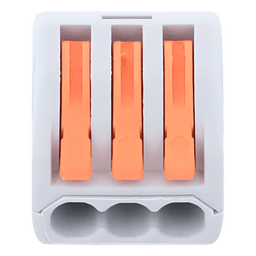 Conector de Presión / 1 Entrada 2 Salidas / 250V 32A / Cables 12AWG-28AWG / 0.63x0.83x0.59 pulgadas