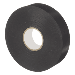 Cinta Eléctrica STRONGHOLD para Aislar, de PVC, Uso Profesional en Construcción Eléctrica, Grosor 0.18mm (7 mil), Ancho 19mm, y 20m Largo, Color Negro.