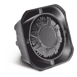 Bocina Compacta de Uso Rudo, 100 Watts de Potencia, Ideal Para Vehículos de Encubierto, Montaje Universal, 11 Ohms de Impedancia