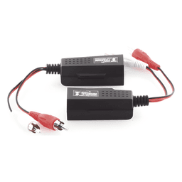 Balun Extensor de Audio / 800 m (2625 pies) / RCA a RJ45 / CAT5-6 / Protección TVS Grado 3 / 60 dB Rechazo Diafonía