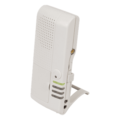 Receptor de voz / 4 canales / 1000′ (300 m) alcance / 433 MHz / 10 tonos / 53 palabras inglés-español / 12 VDC
