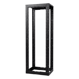 Rack de Cuatro Postes / 19 Pulgadas / Profundidad Ajustable 23 a 42 Pulgadas / 45 Unidades de Rack / Capacidad 907.2 kg (2000 lbs) / Acero Soldado