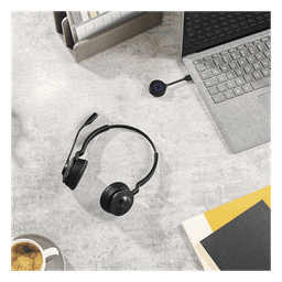 Diadema Inalámbrica / DECT USB-A / Cancelación Activa de Ruido / Alcance 150 m (492.1 ft) / Multipunto 4 Auriculares / SafeTone 2.0