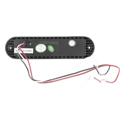Luz Auxiliar Ultra Brillante  IP67 de 6 LEDs, Color Rojo/Claro, con mica transparente y bisel negro