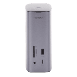 HUB USB-C (Docking Revodok Pro) 12 en 1 | 2 USB-A 3.0 | 1 USB-C PD Carga 100W | 1 USB-A 3.1 | 1 USB-C 3.1 | HDMI 4K | HDMI 8K Ultra HD | Display Port 4K | RJ45 (Gigabit) | Lector Tarjeta SD + Micro SD (TF) | Jack Audio 3.5mm.