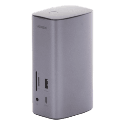 HUB USB-C (Docking Revodok Pro) 12 en 1 | 2 USB-A 3.0 | 1 USB-C PD Carga 100W | 1 USB-A 3.1 | 1 USB-C 3.1 | HDMI 4K | HDMI 8K Ultra HD | Display Port 4K | RJ45 (Gigabit) | Lector Tarjeta SD + Micro SD (TF) | Jack Audio 3.5mm.