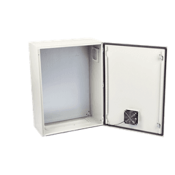 Gabinete de Acero para Exterior / IP55 / IK10 / 600 x 800 x 300 mm (23.6 x 31.5 x 11.8 in) / Ventilación con Filtro / Placa Trasera Galvanizada