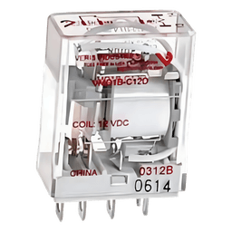 Relevador Electromecánico SPDT / 15 A / 120-277 VAC / 28 VDC / Bobina 24 V CA / Riel DIN 35 mm / -40 a 55 °C