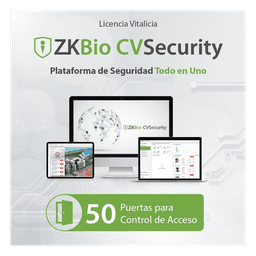 Licencia para ZKBi CVosecurity permite gestionar hasta 50 puertas para control de acceso