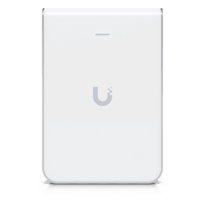 Access Point UniFi U6 In Wall/Montaje p/pared, WIFI 6 2.4 Y 5 Ghz, hasta 5.3 Gbps, 1 pto PoE In, 4 ptos secundarios (1 PoE Out)