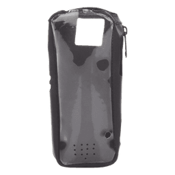 Funda Reforzada en Piel para Cinto, con Cierre y Amplio Visor Frontal Transparente para Radios Aéreos IC-A25.