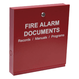 Gabinete para documentos del sistema de alarma contra incendios