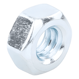 Tuerca Hexagonal Galvanizada de 1/4" (6.4 mm)/ Bolsa con 250 piezas.