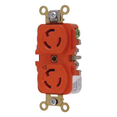 Receptáculo Duplex de Media Vuelta / 15 A 125 V CA / 2 Polos 3 Hilos / Nema L5-15R