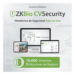 Licencia para ZKBio CVsecurity permite la gestion de 10 mil visitantes y 3 estaciones de registro