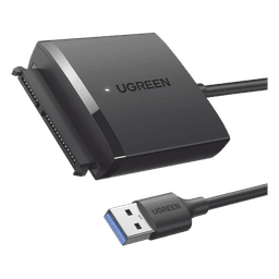 Adaptador USB 3.0 a SATA III | Compatible con Disco Duro HDD y SSD de 2.5" y 3.5" de hasta 12 TB | Velocidad USB 3.0 de hasta 5 Gbps | Alta Velocidad con UASP & TRIM | Cable de 50 cm.