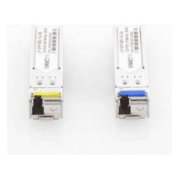 Transceptor Óptico SFP Bidireccional / 1.25 Gbps / Monomodo 3 km (9842.5 ft) / 1310 & 1550 nm / LC/UPC Simplex / DDM / Hot-Plug / 2 Piezas