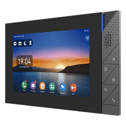 Monitor IP/SIP para interior con Android, Wi-Fi, Bluetooth, pantalla táctil de 7", audio de 2 vías, PoE, 8 interfaces de entrada de alarma.