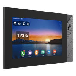 Monitor IP/SIP para interior con Android, Wi-Fi, Bluetooth, pantalla táctil de 7", audio de 2 vías, PoE, 8 interfaces de entrada de alarma.