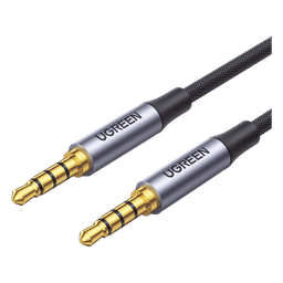 Cable Audio Estéreo / Conector 3.5 mm / TRRS 4 Polos / Doble Blindaje / Nylon Trenzado / 2 m (6.6 ft)