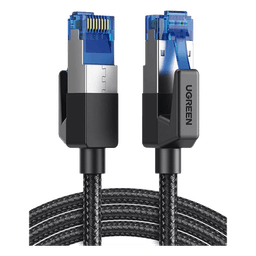 Cable Ethernet Cat8 CLASS F/FTP Redondo con Malla de Nylon 2 Metros (6.56 Pies)