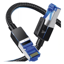 Cable Ethernet Cat8 CLASS F/FTP Redondo con Malla de Nylon 2 Metros (6.56 Pies)