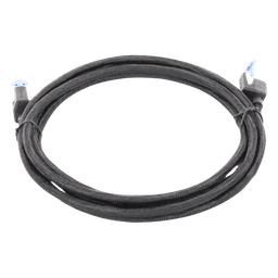Cable Ethernet Cat8 CLASS F/FTP Redondo con Malla de Nylon 2 Metros (6.56 Pies)